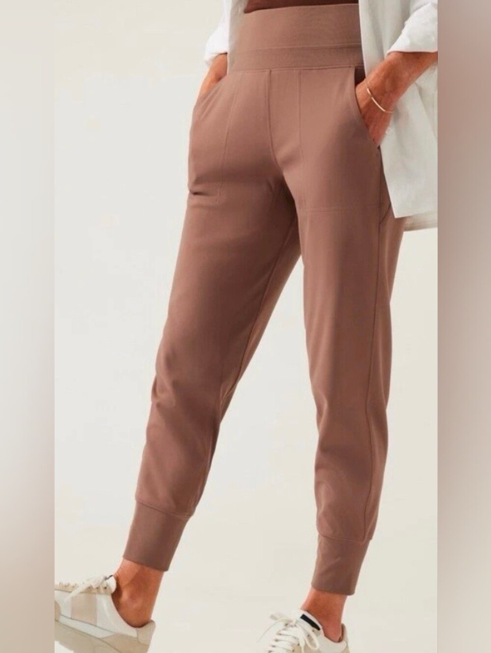 Athleta Venice Jogger Women's Brown Pants Pull-On Trousers Athletic Lounge Small